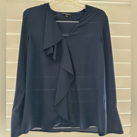 Banana Republic Navy Blouse - Picture 1 of 4